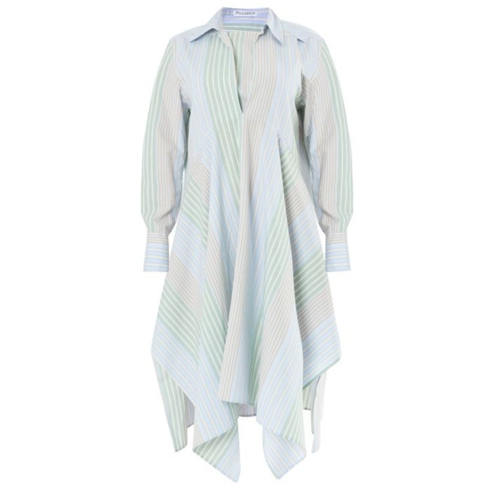 JW ANDERSON Multicolor Striped Long Sleeve Dress Sz 8 - Picture 3 of 11